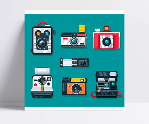 像素之外的质感 创意时尚照相机矢量素材与思想的破局